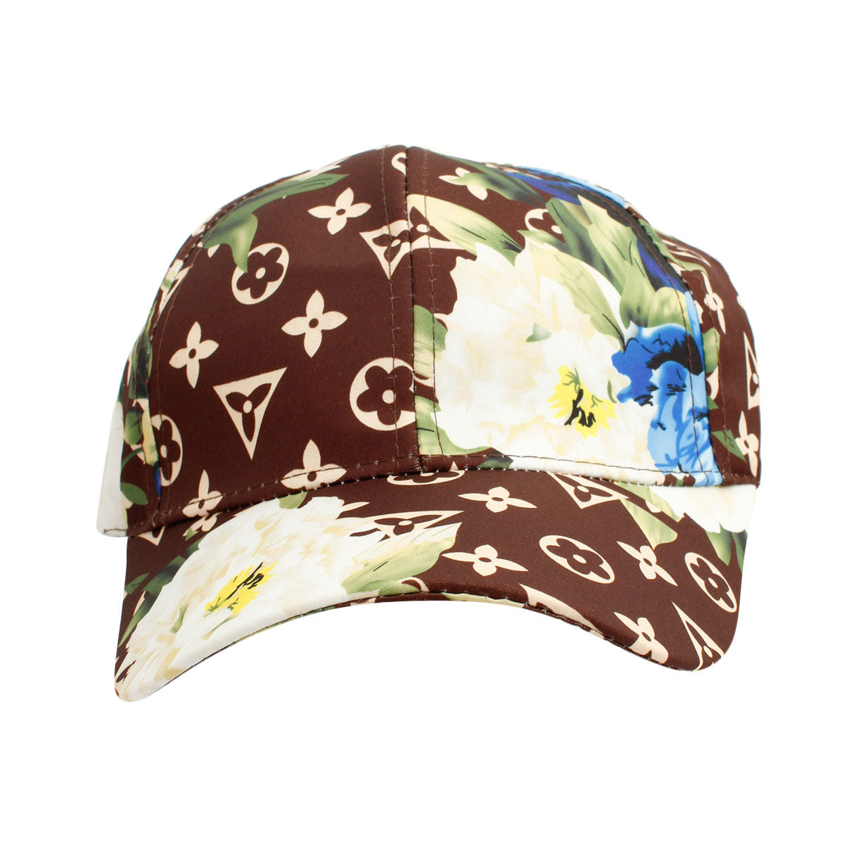 Blue Monogram Flower Cap