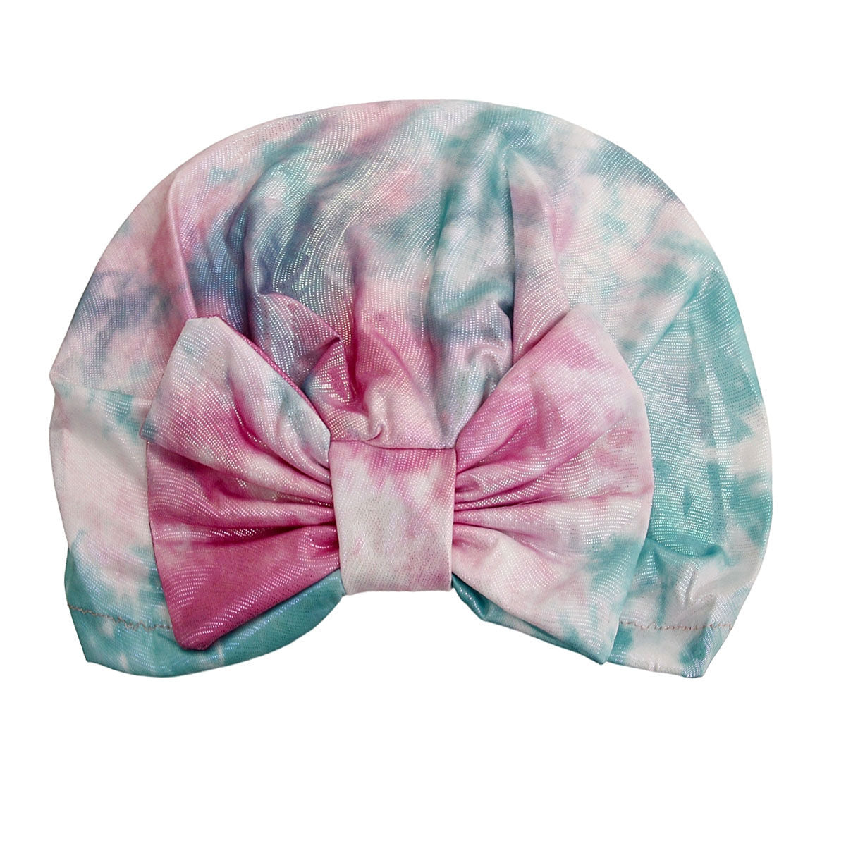 Fuchsia Tie Dye Bow Turban