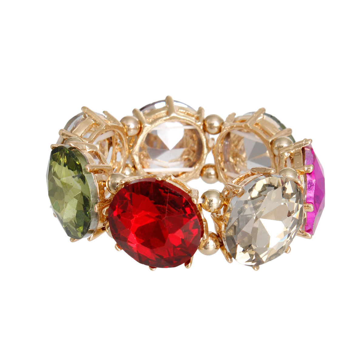 Multi Round Crystal Bracelet