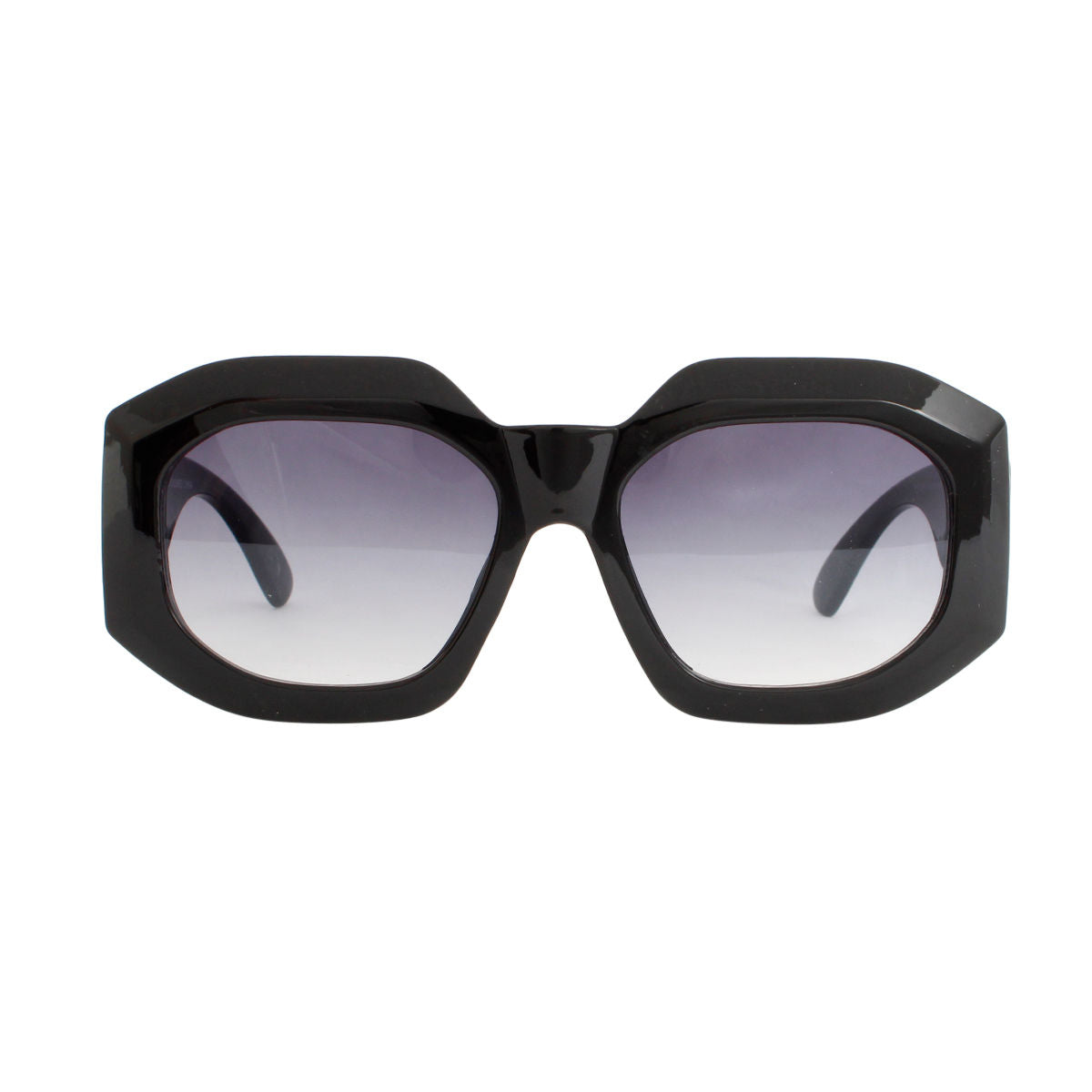 Sunglasses Black Oversized Geo Luxe Eyewear