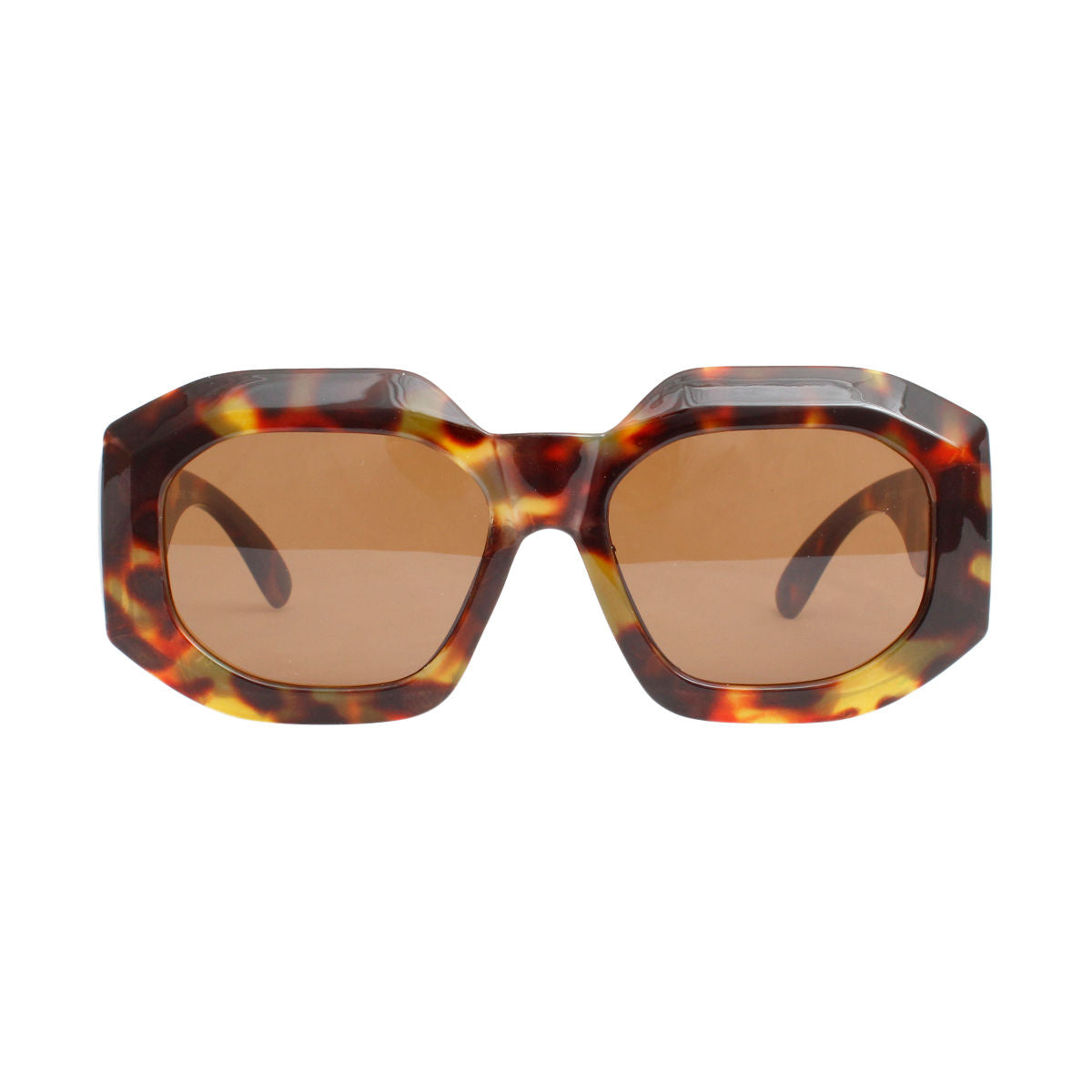 Sunglasses Tortoiseshell Oversized Geo Eyewear