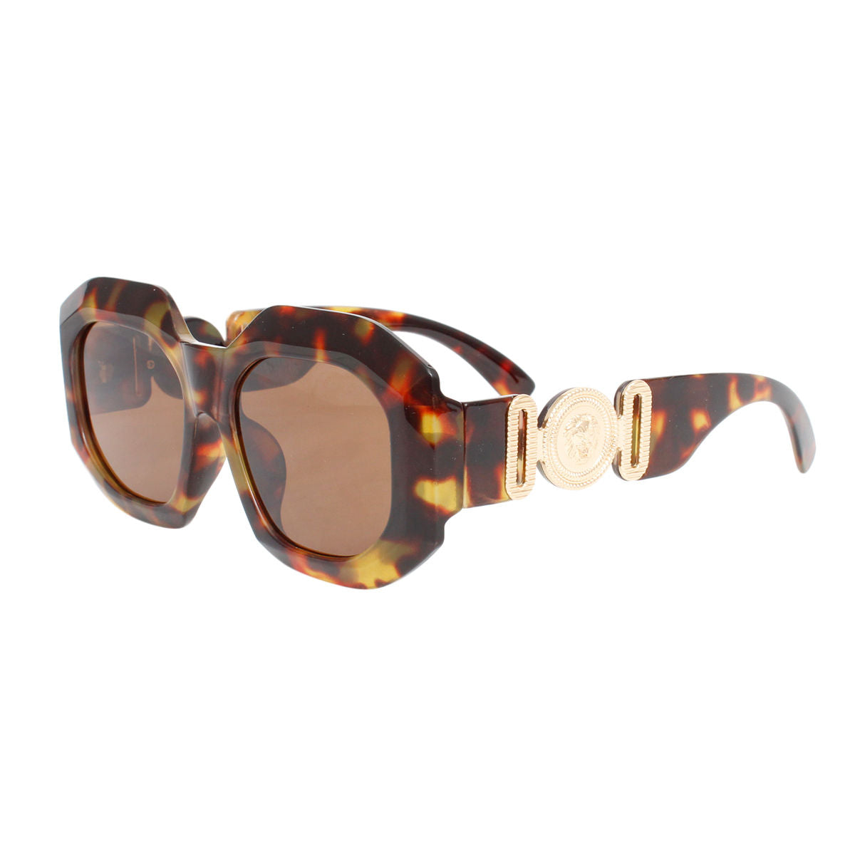 Sunglasses Tortoiseshell Oversized Geo Eyewear