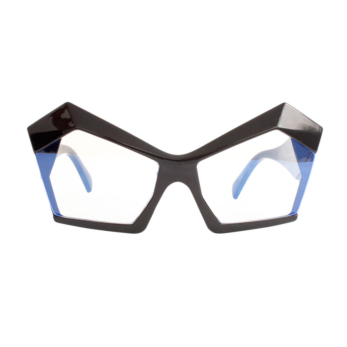BLB Glasses Black Dramatic Cat Eye Retro Eyewear