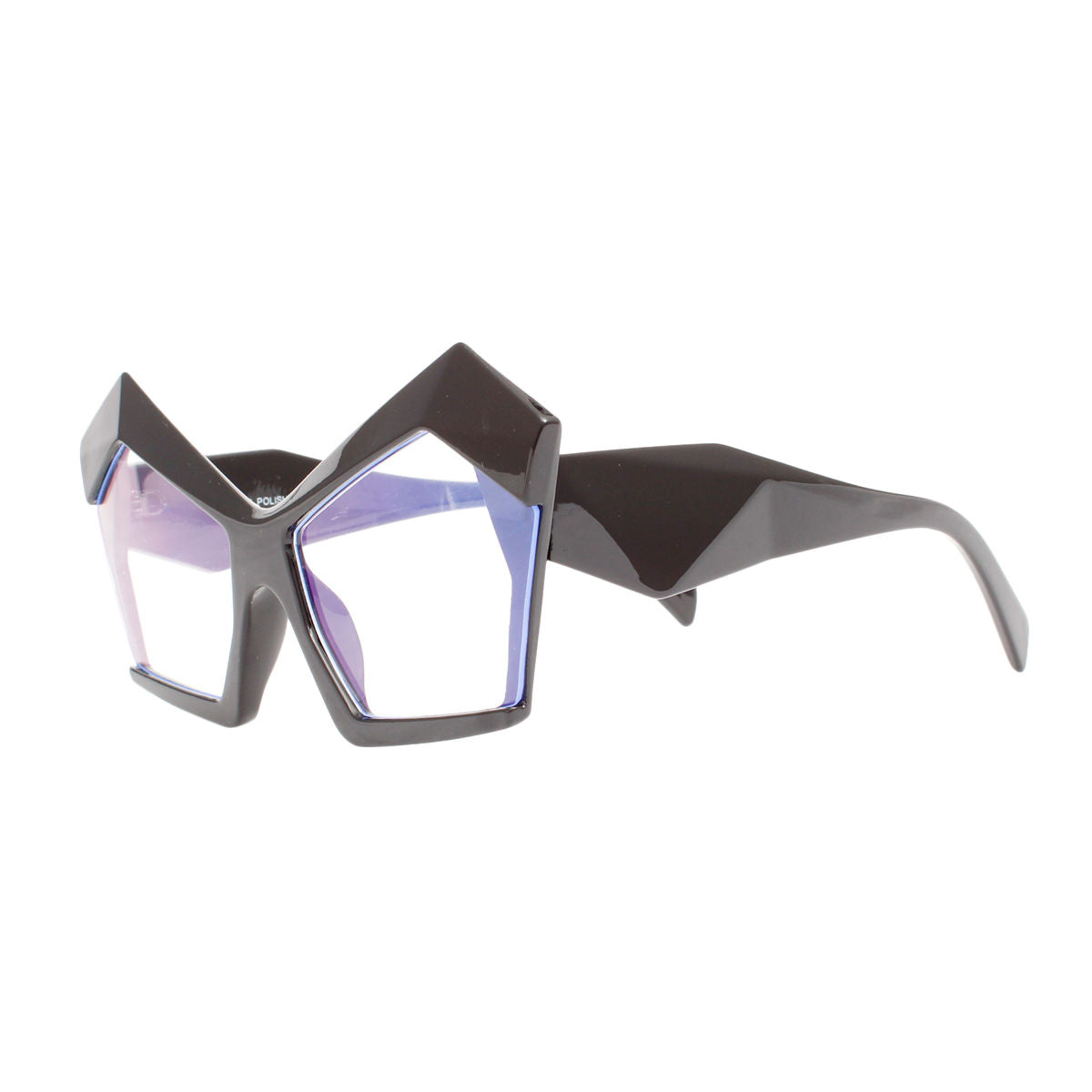 BLB Glasses Black Dramatic Cat Eye Retro Eyewear