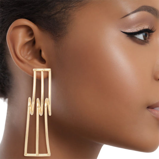 Studs Gold Spring Industrial-luxe Earrings Women