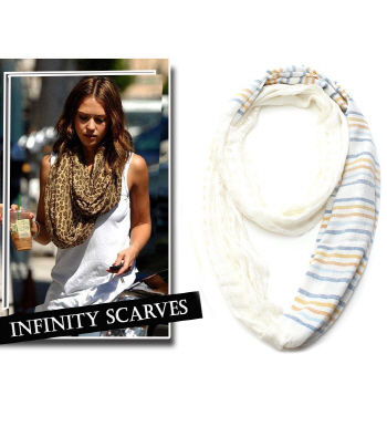 Stripe Printed Infinity