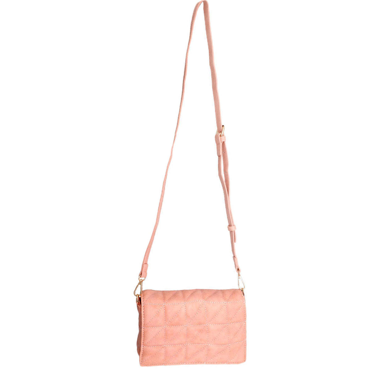Blush Quilted Boxy Crossbody