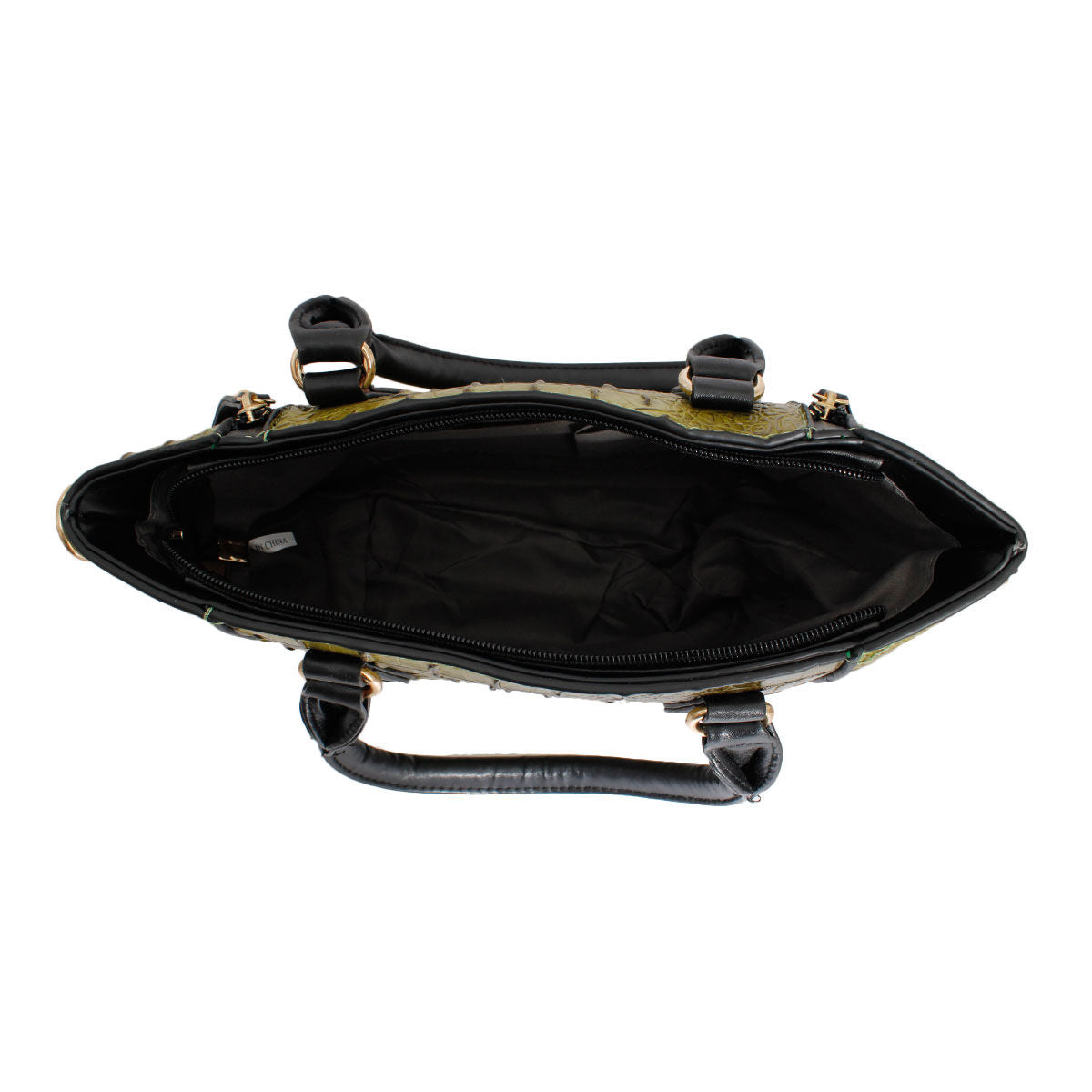 Green Croc Tote Pouch Set