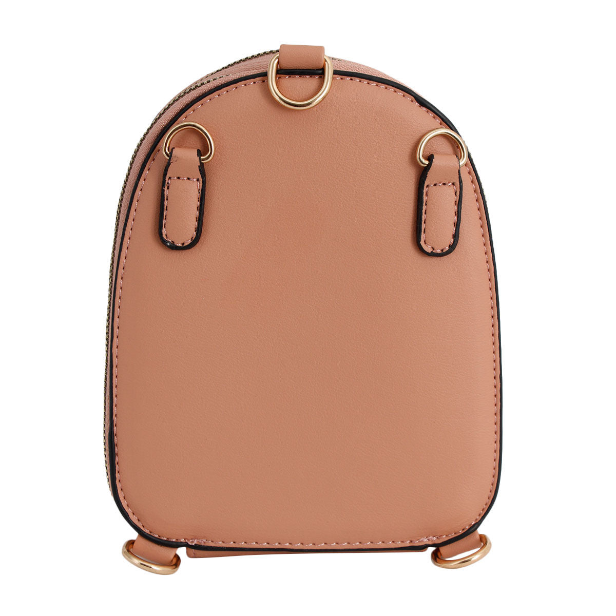 Mauve Pink Flower Mini Backpack