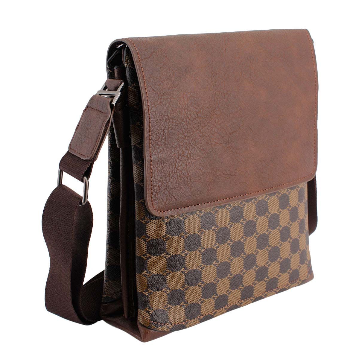 Brown Monogram Flap Crossbody