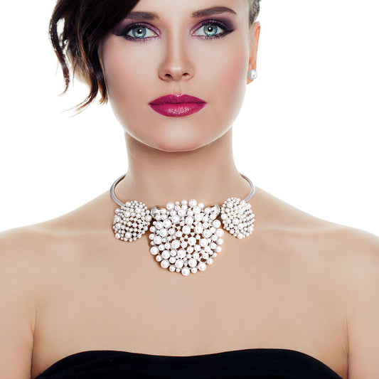 White Triple Dome Pendant Set