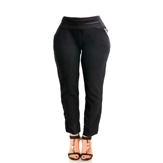 Plus Size 5XL Leather Line Leggings