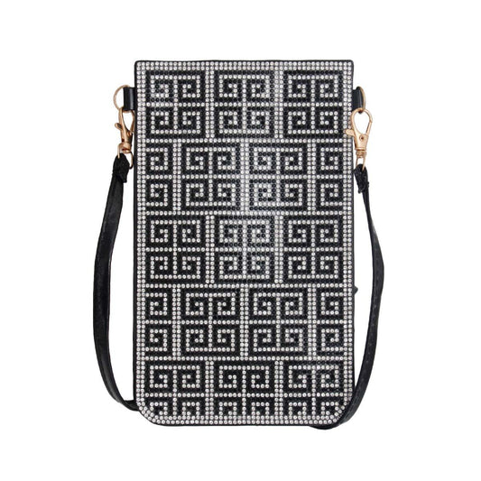Greek Key Stone Phone Crossbody