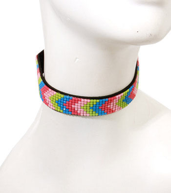 Multicolored Beads Acrylic Choker