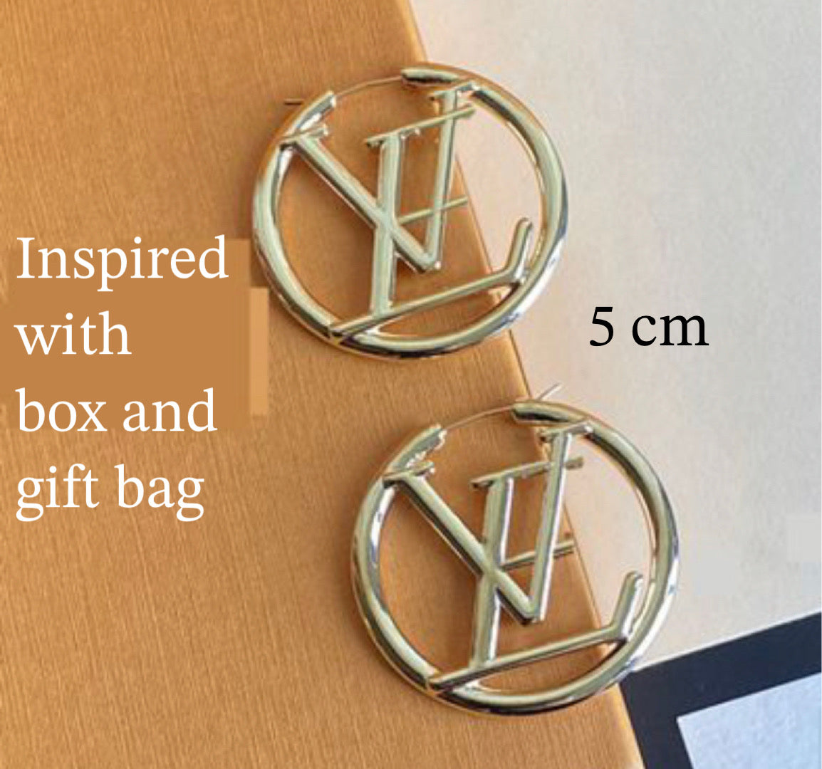 Gold Inspired hoop earring