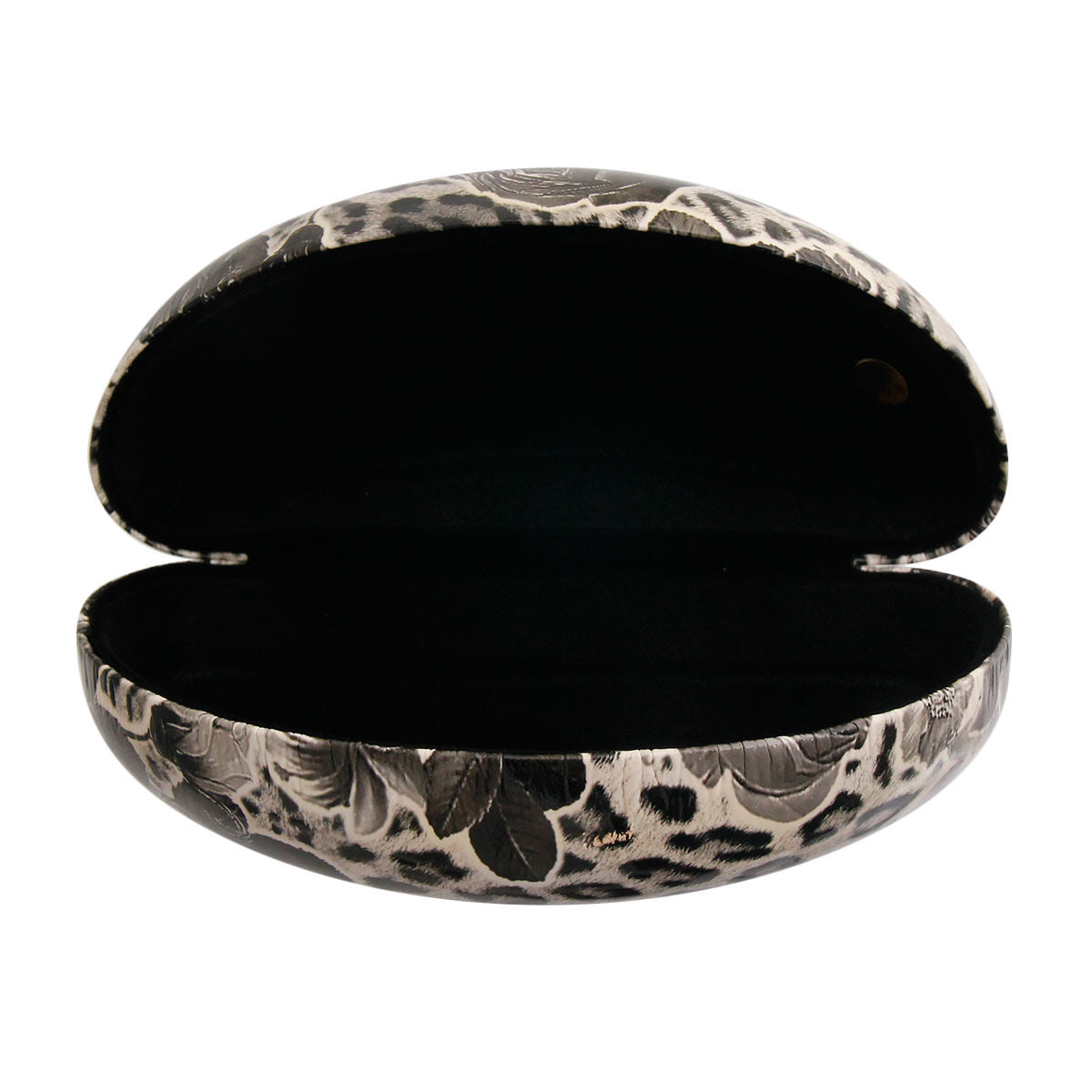 Black Leopard Flower Case