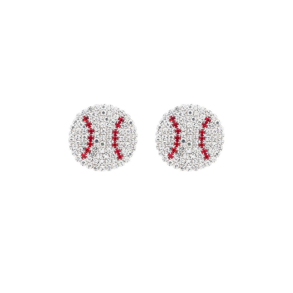 Rhinestone Baseball Studs