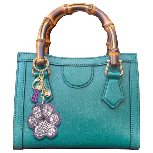 Purple Paw Keychain Bag Charm